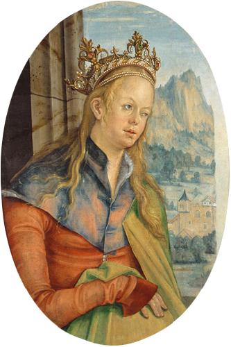Hans von Kulmbach Saint Catherine of Alexandria. Germany oil painting art